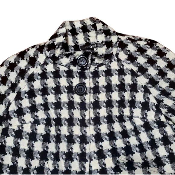 East 5th Black & White Houndstooth Pattern Crop Jacket Size S. - Picture 6 of 13